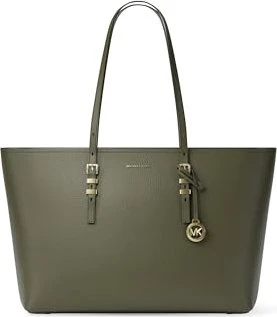 Michael Kors Quinn Large aus gekrispeltem Leder Shopper ivy