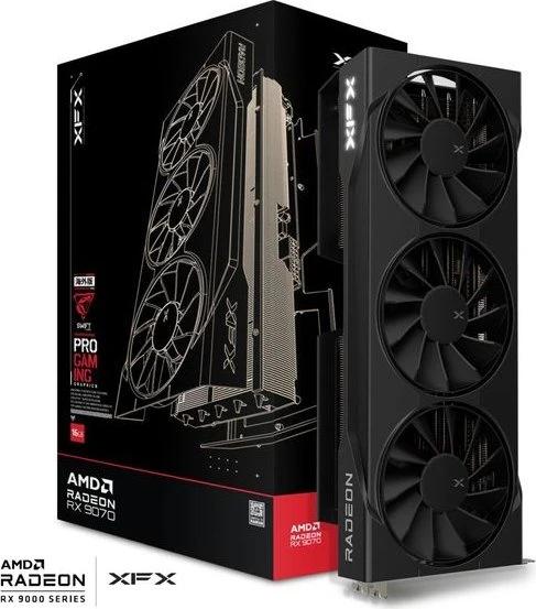 XFX Swift Radeon RX 9070 OC Triple Fan Gaming Edition, 16GB GDDR6, HDMI, 3x DP