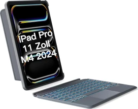 Inateck ACE Touch Tastaturhülle für iPad Pro 11" (M4), grau, DE