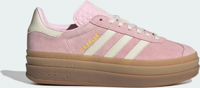 adidas Gazelle Bold clear pink/cream white/gold metallic (Damen)