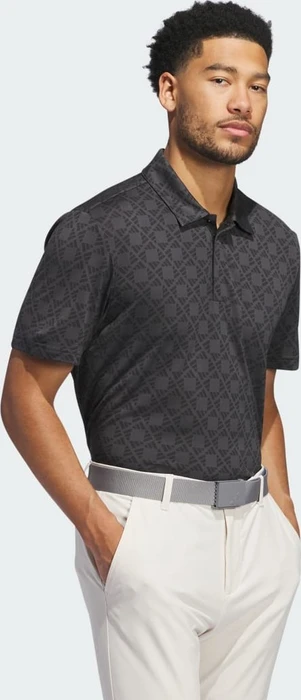 adidas Ultimate365 Tour Heat.RDY Jacquard Poloshirt kurzarm schwarz (Herren)