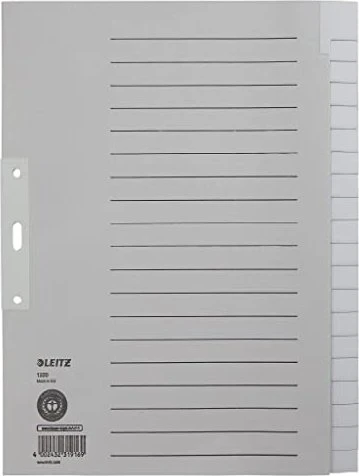 Leitz Register Blanko A4, grau