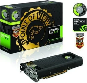 Point of View GeForce GTX 670 TGT Charged Single Fan, 2GB GDDR5, 2x DVI, HDMI, DP