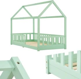 Juskys Marli Kinderbett 90x200cm mint