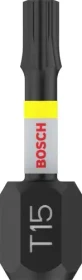 Bosch Professional Impact Torx Bit 1/4", T15x25mm, 2 Stück