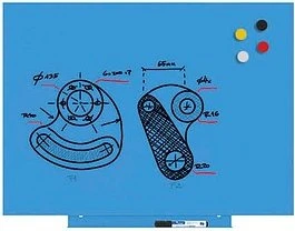 Rocada Skin Colour, Whiteboard, blau, 55x75cm