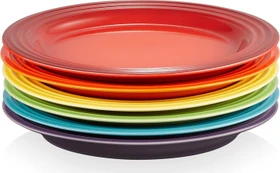 Le Creuset Frühstücksteller regenbogen, 6 Stück