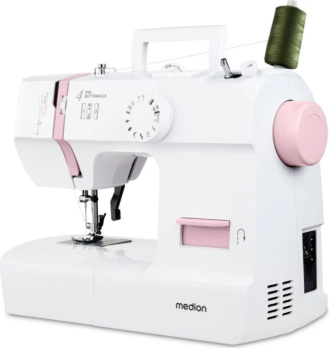 Medion Life SM70 MD11179 Nähmaschine weiß/rosa