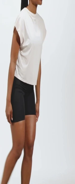 adidas Studio Funktionsshirt kurzarm putty mauve/grey two (Damen)