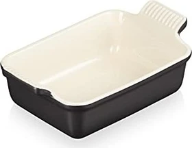 Le Creuset Auflaufform Tradition rechteckig 24.7x15.1cm 1.1l schwarz glänzend