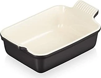 Le Creuset Auflaufform Tradition rechteckig 24.7x15.1cm 1.1l schwarz glänzend