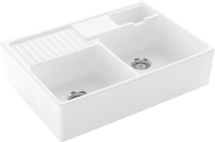 Villeroy & Boch Spülstein Becken rechts stone white