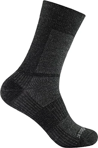Wrightsock Coolmesh II Merino Crew Laufsocken grau/schwarz (Herren)