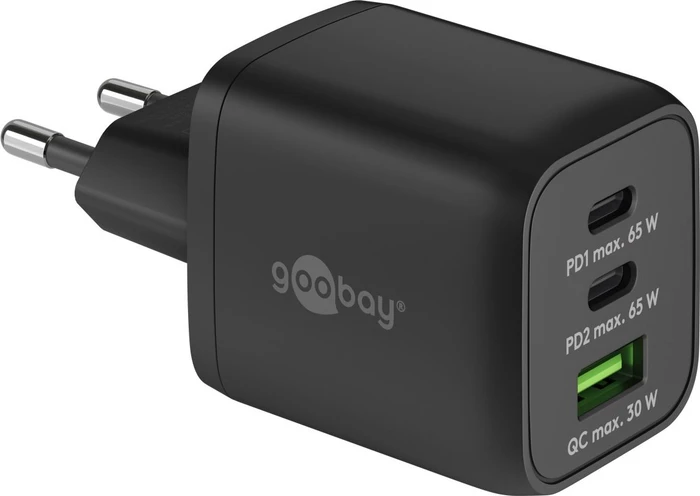 Wentronic Goobay USB-C-Ladeset 65W schwarz