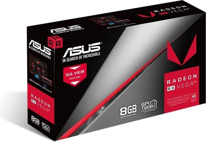 ASUS Radeon RX Vega 64 Limited Edition, RXVEGA64-8G-SILVER, 8GB HBM2, HDMI, 3x DP