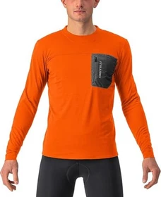 Castelli Unlimited Merino Trikot langarm orange rust (Herren)