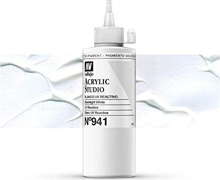 Vallejo Studio Acrylic blacklight white, 200ml