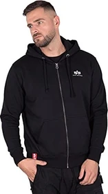 Alpha Industries Basic Zip SL Hoodie schwarz (Herren)