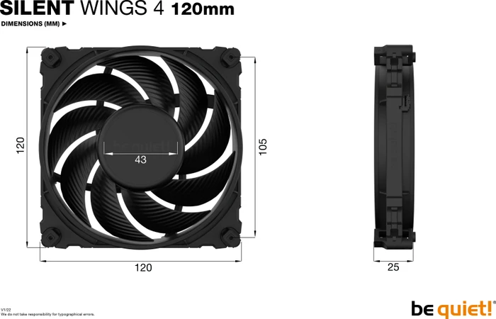 be quiet! Silent Wings 4, 120mm