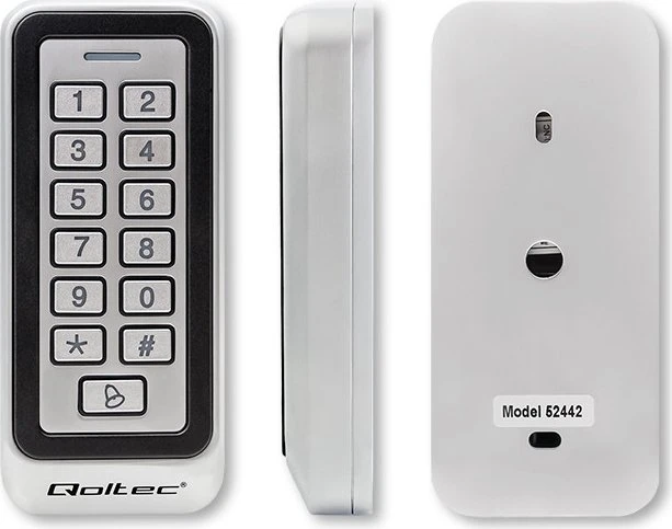 Qoltec Zahlenschloss RHEA mit RFID-Reader silber mit RFID-Reader