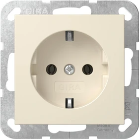 Gira SCHUKO-Steckdose 16 A 250 V Steckklemmen, cremeweiß glänzend