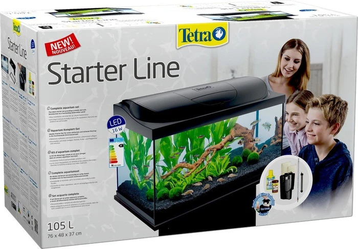 Tetra Starter Line LED 105l Aquarium, schwarz