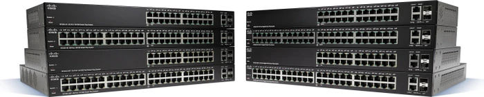 Cisco SF220 Rackmount Smart Switch, 48x RJ-45, 2x RJ-45/SFP