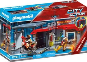playmobil City Action Mitnehm-Feuerwehrstation
