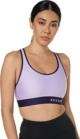 Under Armour Mid Sport-BH octane/purple switch (Damen)