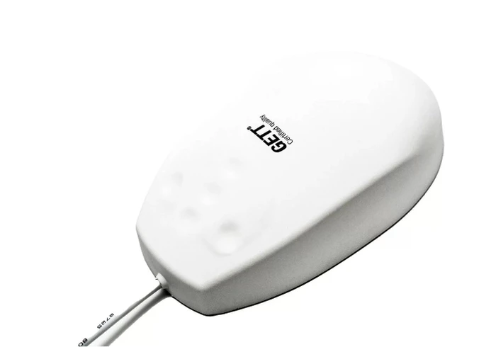 GETT KH24207 Silicone Mouse with Click-Scroll, weiß, USB