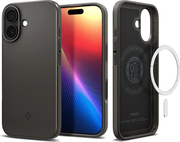 Spigen Thin Fit (MagFit) für Apple iPhone 17 gunmetal