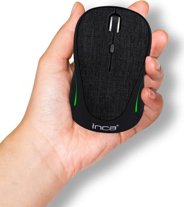 Inca IWM-300RG Cloth Art Surface Wireless Mouse grau, USB