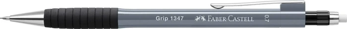 Faber-Castell Grip 1347 Druckbleistift 0.7mm graphit, stone grey, Radierer