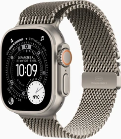 Apple Watch Ultra 3 natur mit Milainaise-Armband Large natur