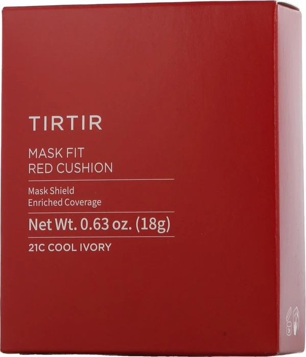 Tirtir Mask Fit Red Cushion Foundation 21C cool ivory LSF40, 18g