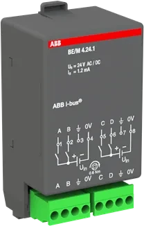 ABB BE/M4.24.1 KNX Binäreingangsmodul 4-fach, 12V/24V