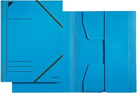 Leitz Dreiflügelmappe mit Eckspanner, A4, blau