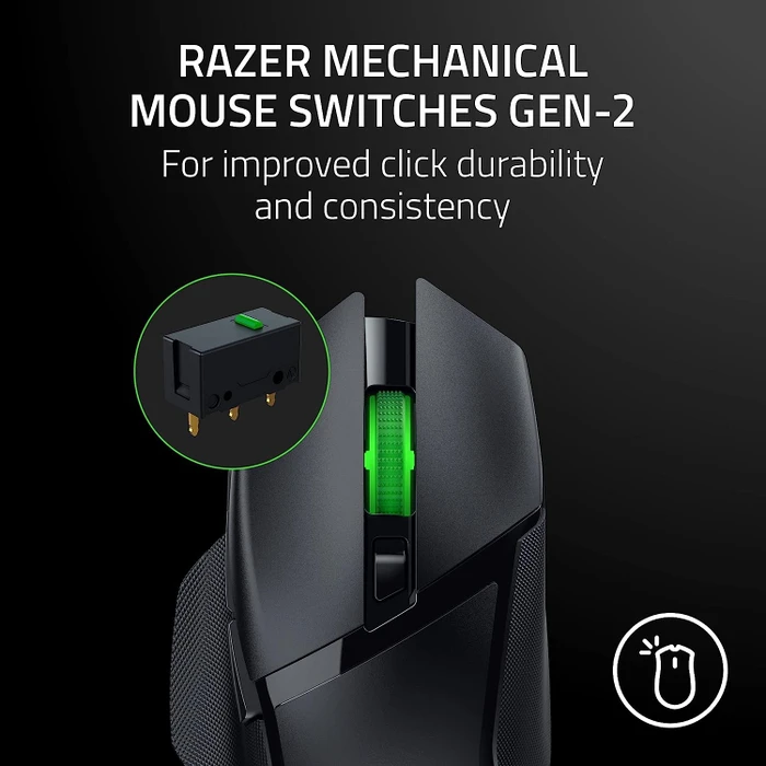 Razer Basilisk V3 X HyperSpeed, schwarz, USB/Bluetooth