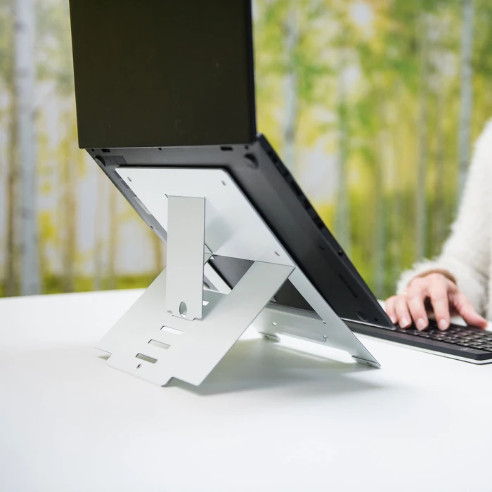 R-Go Riser Flexibel, Notebook-Stand, weiß, verstellbar