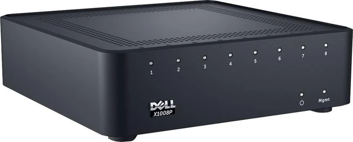 Dell X-Series Desktop Gigabit Managed Switch, 8x RJ-45, 123W PoE+ PD