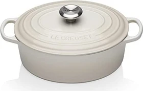 Le Creuset Signature Gusseisen Bräter oval 27cm 4.1l meringue