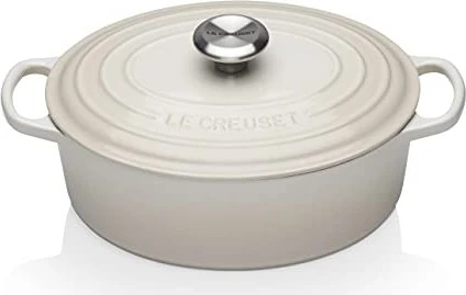 Le Creuset Signature Gusseisen Bräter oval 27cm 4.1l meringue