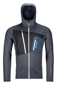 Ortovox Fleece Grid Hoody Funktionsjacke black steel (Herren)