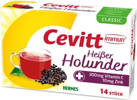 Cevitt immun Heißer Holunder classic Getränkegranulat Beutel, 14 Stück