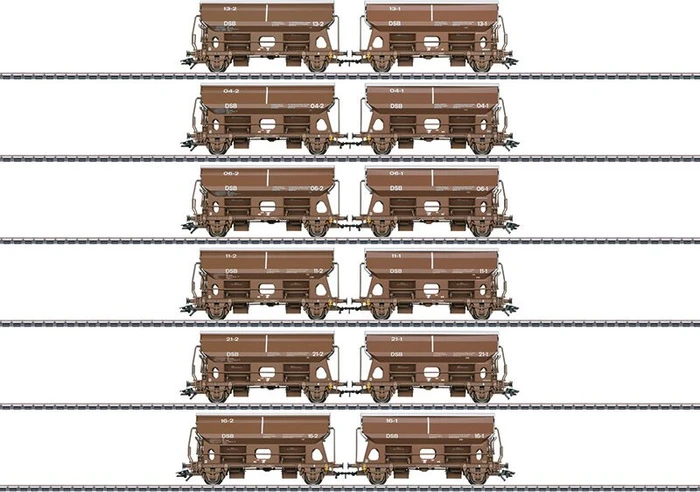 Märklin - Spur H0 Güterwagen - Schwenkdachwagen-Set
