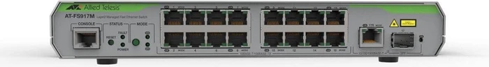 Allied Telesis CentreCOM FS900M Desktop Managed Switch, 16x RJ-45, 1x RJ-45/SFP
