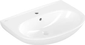 Villeroy & Boch O.novo Waschbecken 650x480x180 mm, mit Überlauf, weiß alpin CeramicPlus