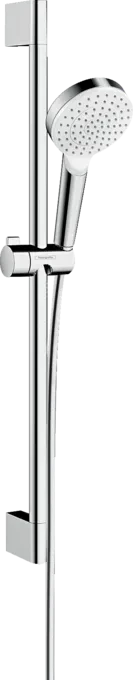 Hansgrohe Crometta Brauseset 100 1jet mit Brausestange 65cm weiß/chrom