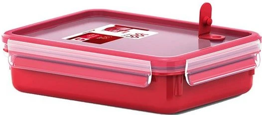 Emsa Clip&Micro rechteckig Aufbewahrungsbehälter 1.2l rot