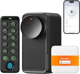 SwitchBot Lock Pro inkl. Hub und Keypad, schwarz